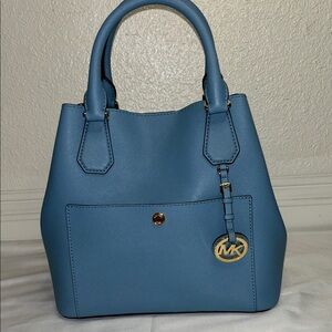 Michael Kors Sky Blue Satchel